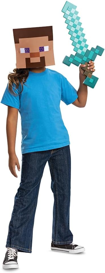 Minecraft Diamond Sword & Mask Set