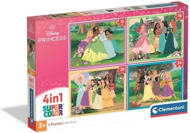 Clementoni Disney Princess 4 in 1 Puzzle
