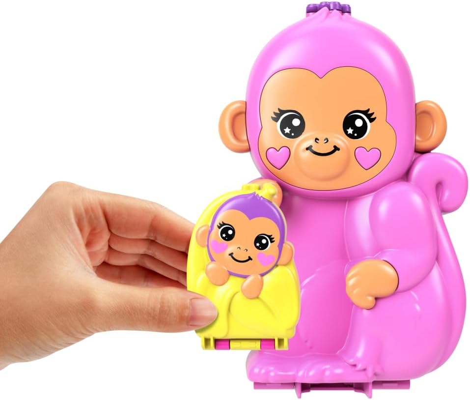 Polly Pocket Compact Momma Monkey and Baby
