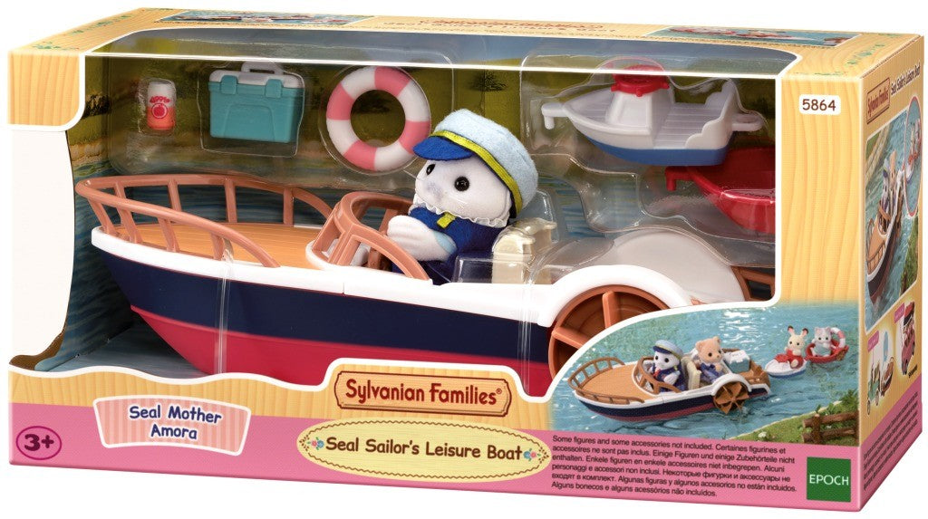 Sylvanian Families Seal Sailors River Boat
