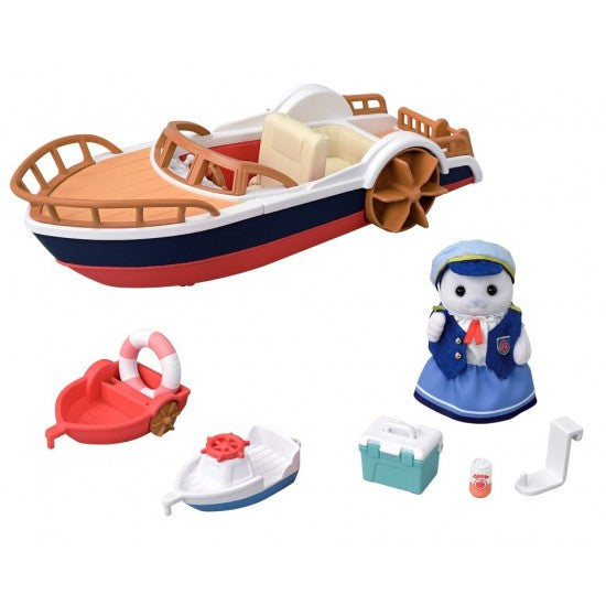 Sylvanian Families Seal Sailors River Boat