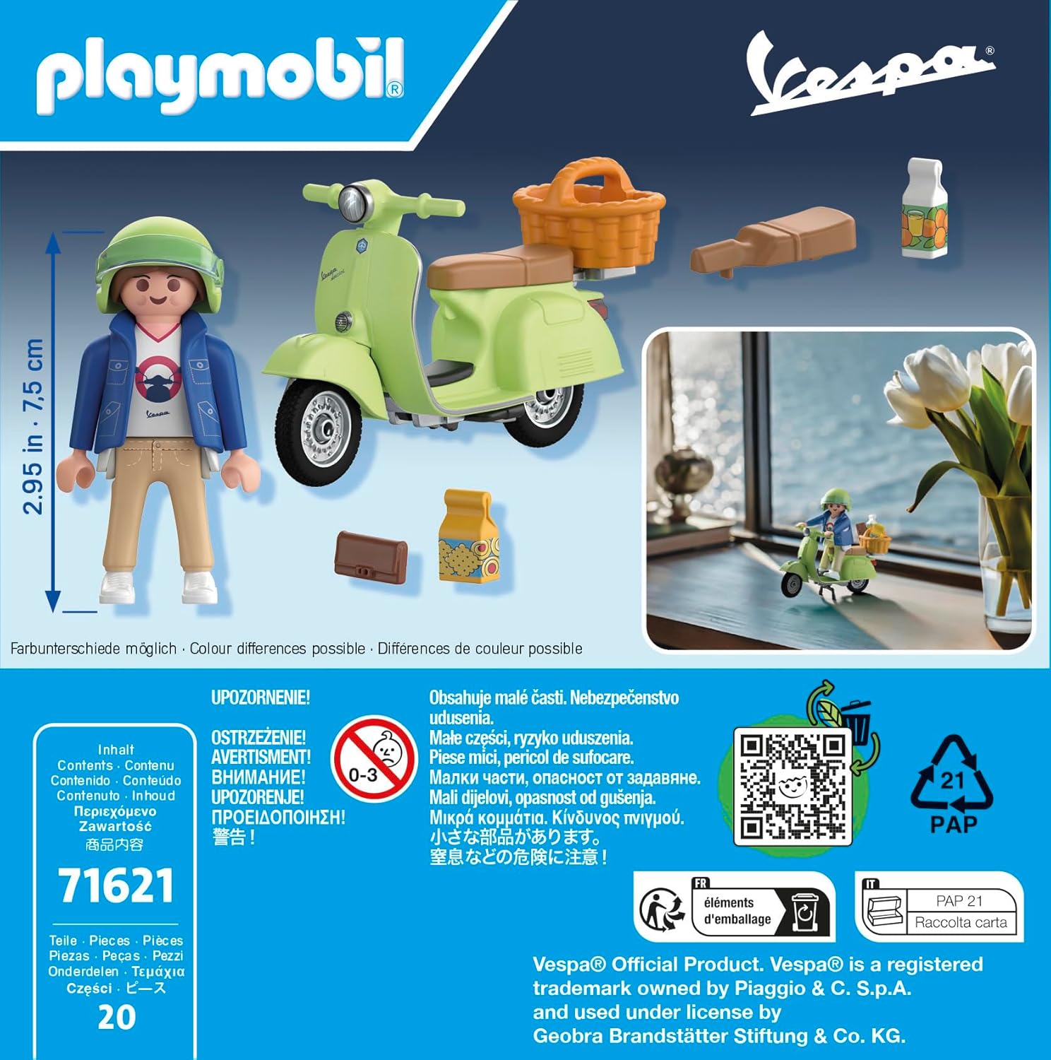 Playmobil 1969 Vespa 150 Sprint Veloce Lime Green