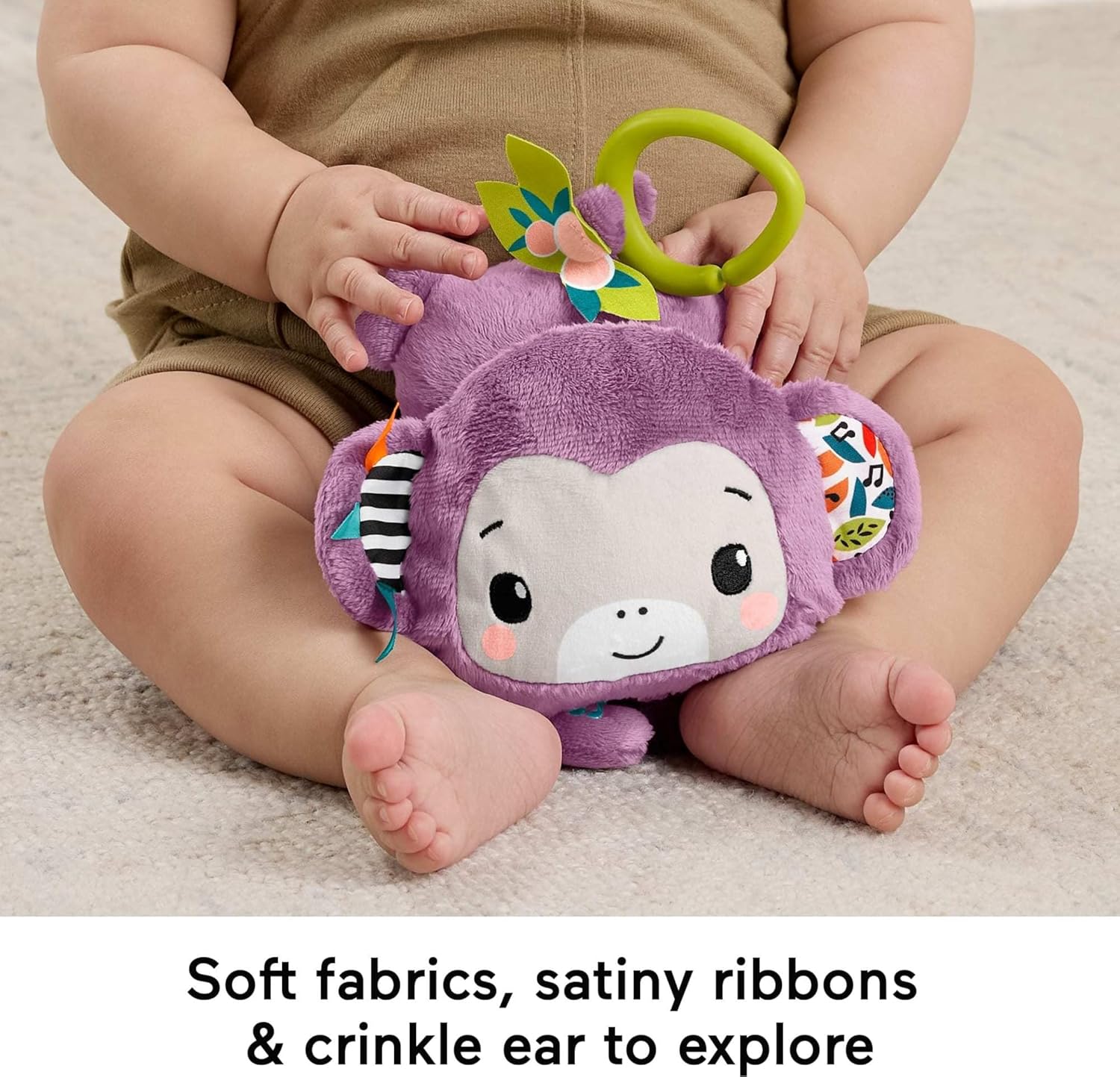 Fisher-Price Sing & Go Purple Monkey Plush