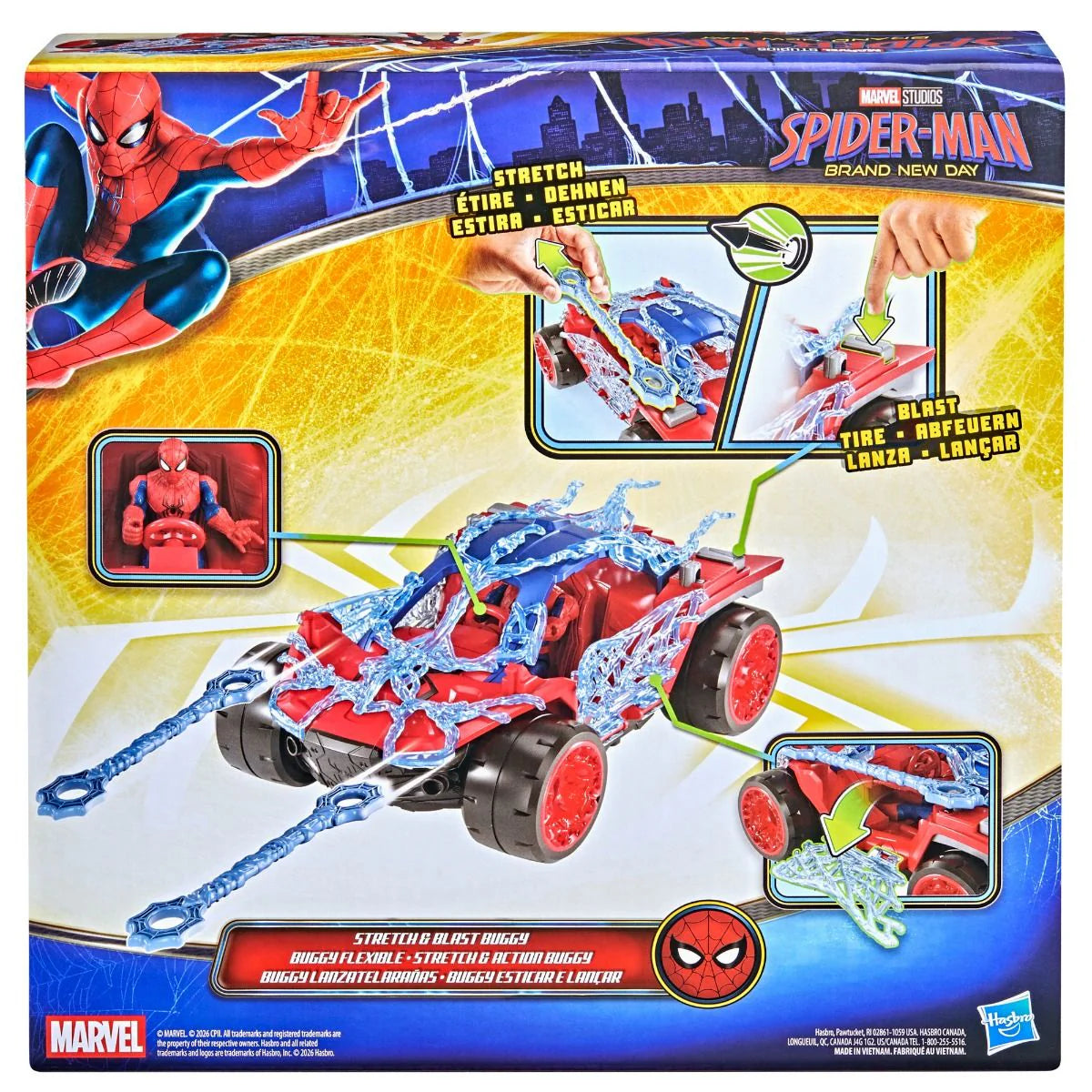 Spiderman Brand New Day Stretch & Blast Buggy