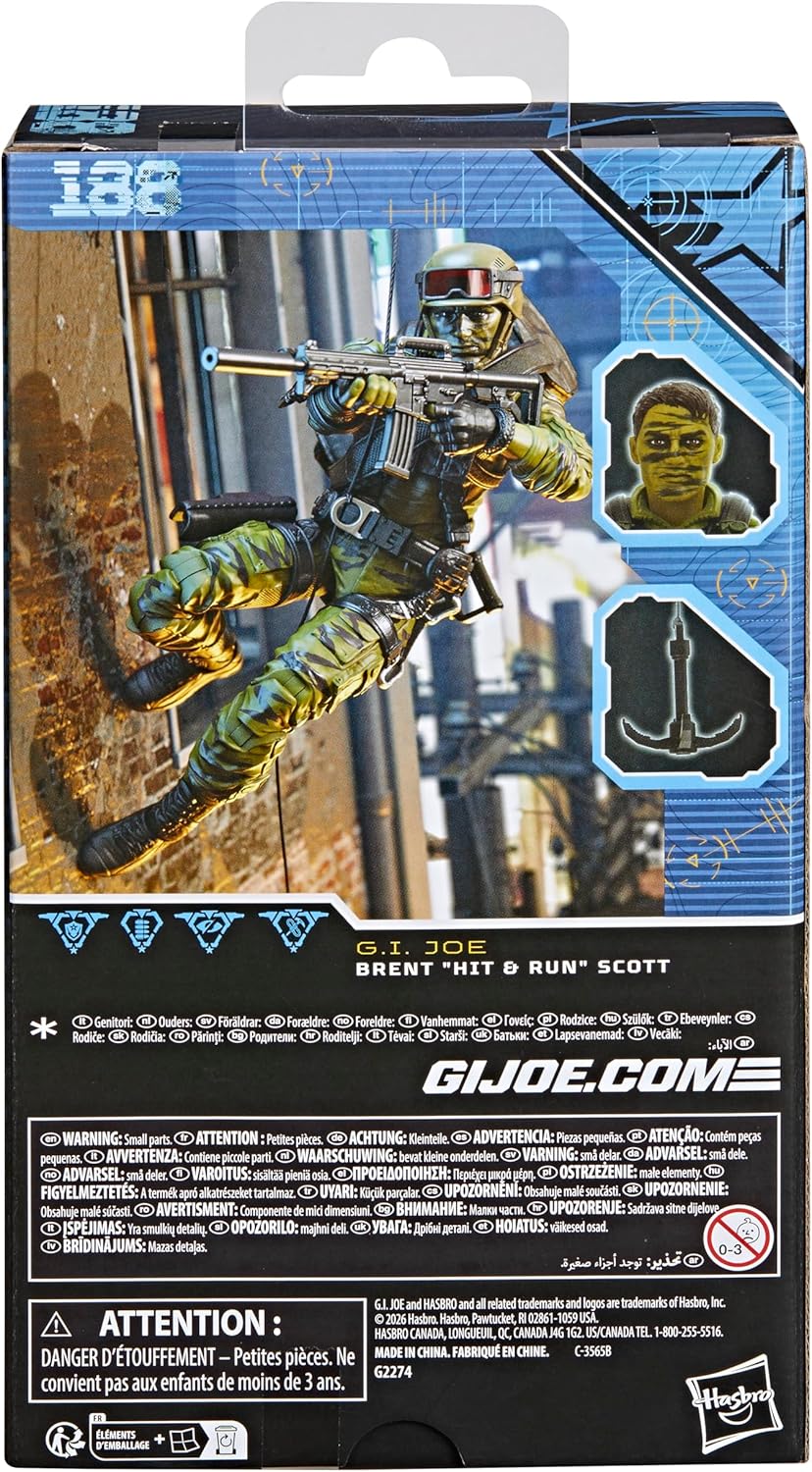 GI Joe Classified Series Brent "Hit & Run" Scott 6" Action Figure