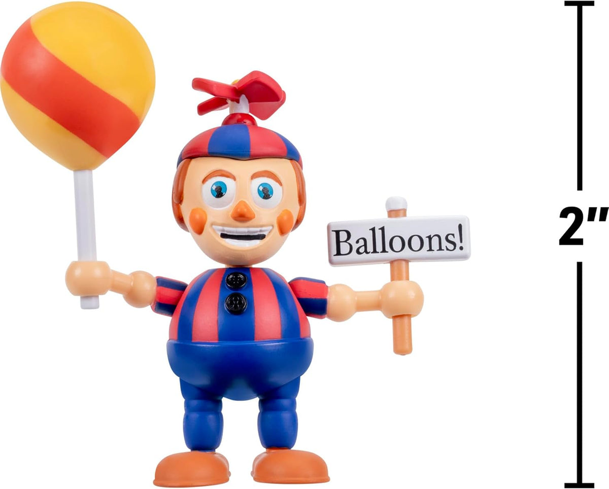 Five Nights at Freddys Balloon Boy & Crying Child with Glow in the Dark Eyes 6.5cm