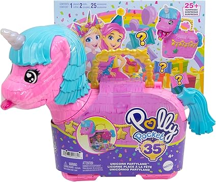 Polly Pocket Unicorn Partyland Playset