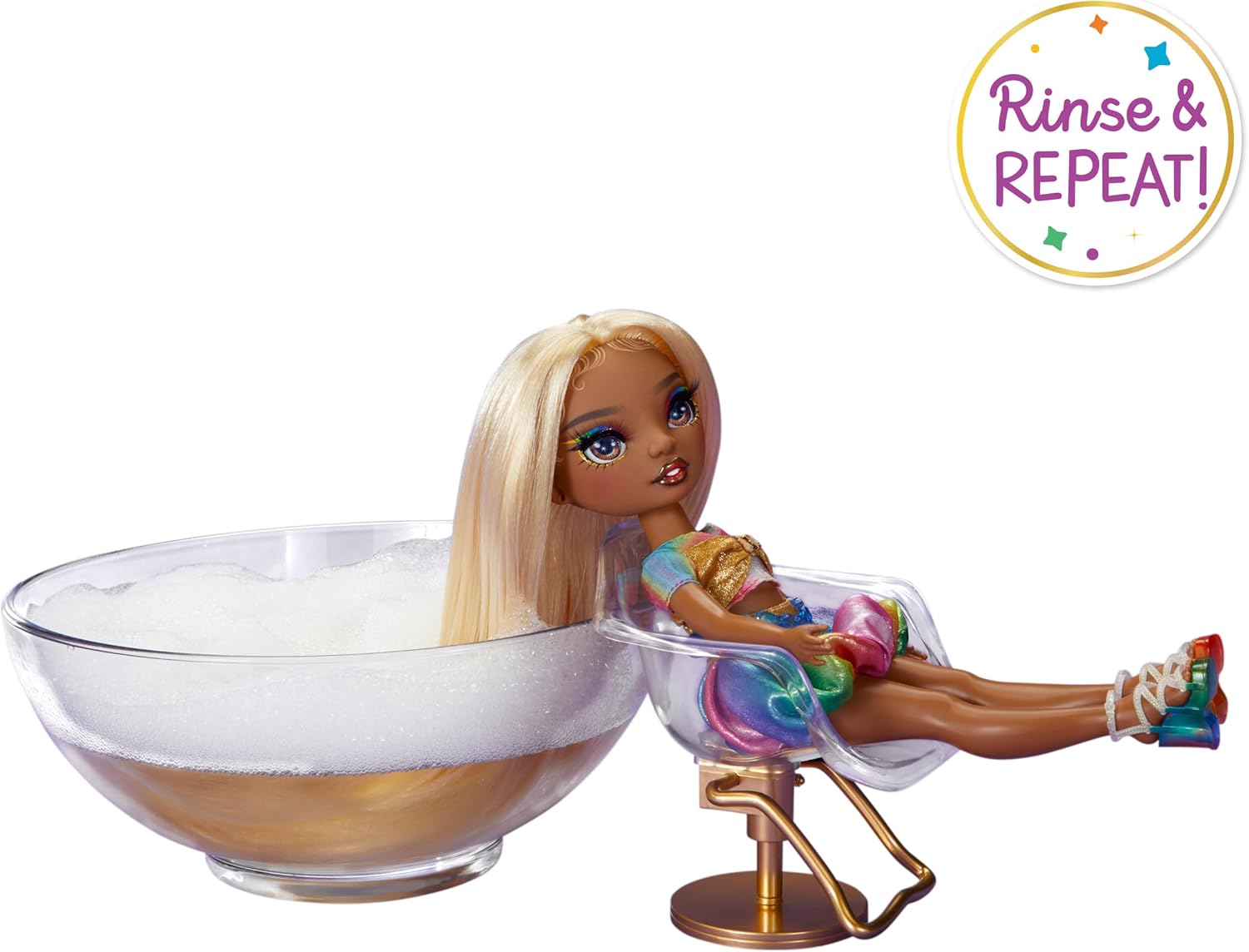 Rainbow High Hair Chalk & Style Meline Luxe Doll