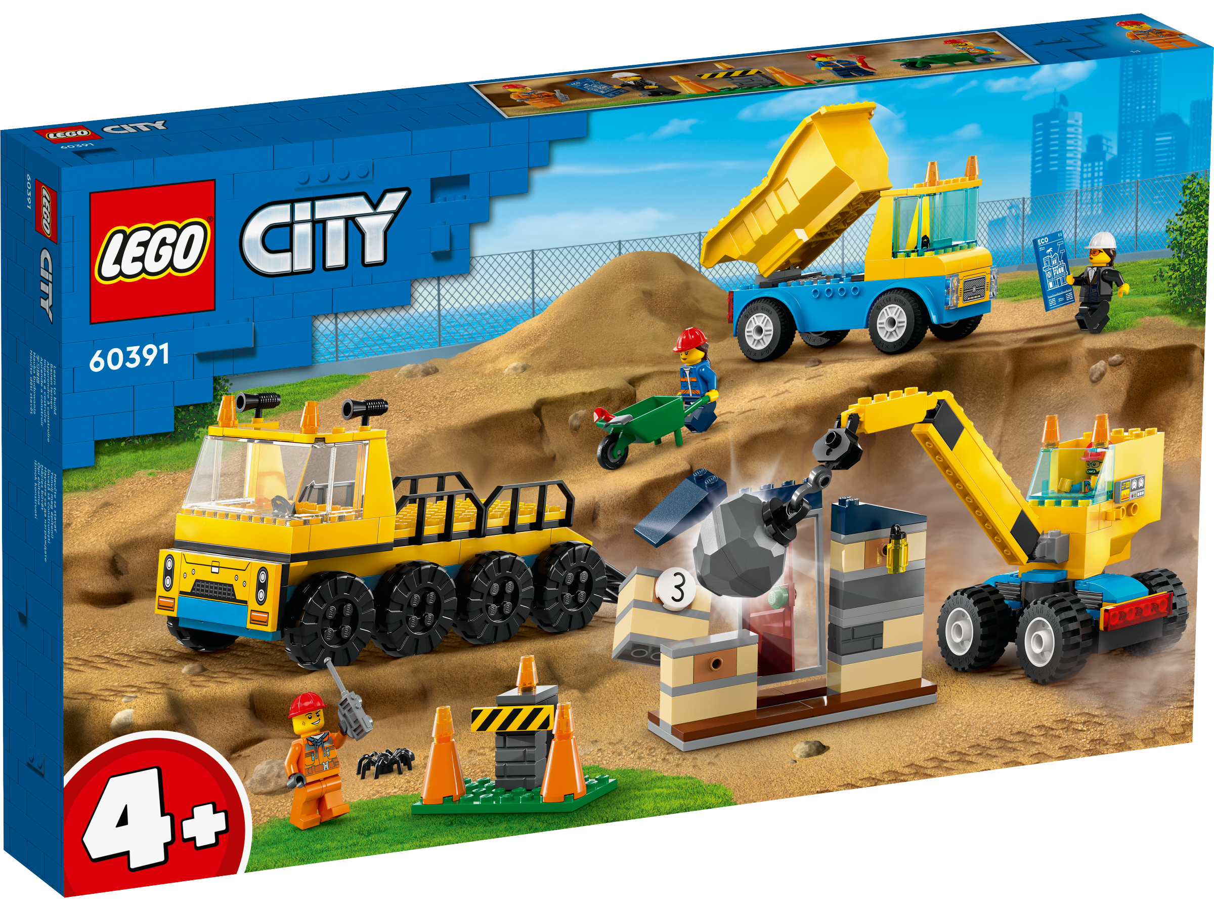 Lego 60391 Construction Trucks and Wrecking Ball
