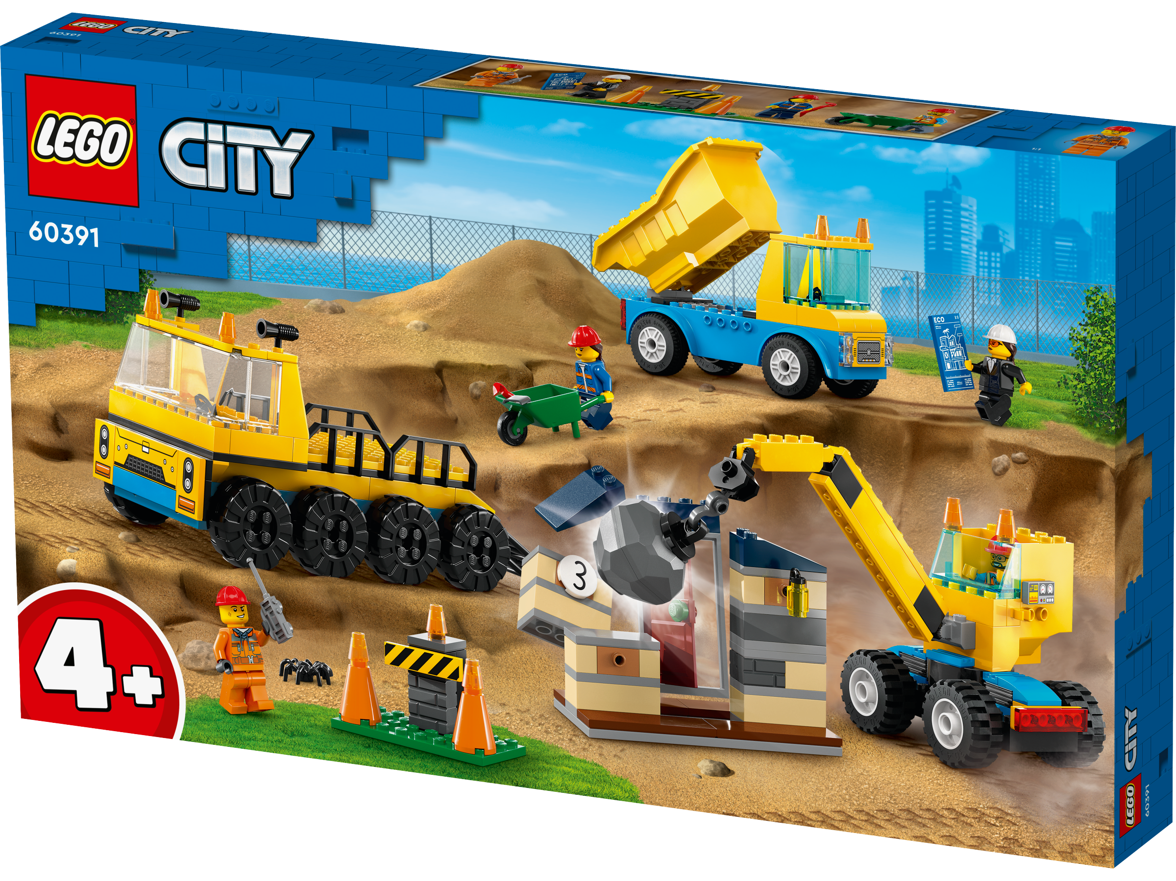 Lego 60391 Construction Trucks and Wrecking Ball