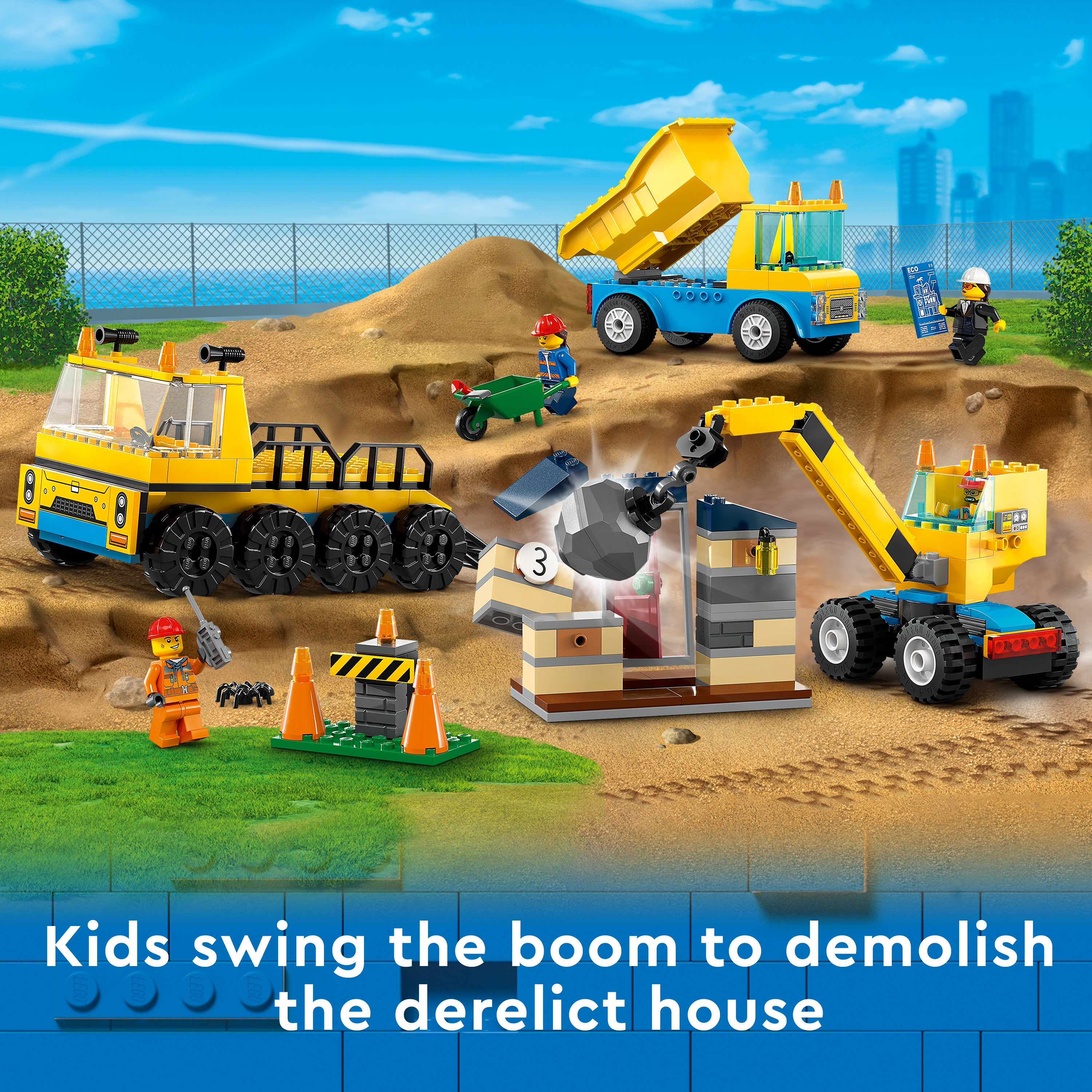 Lego 60391 Construction Trucks and Wrecking Ball