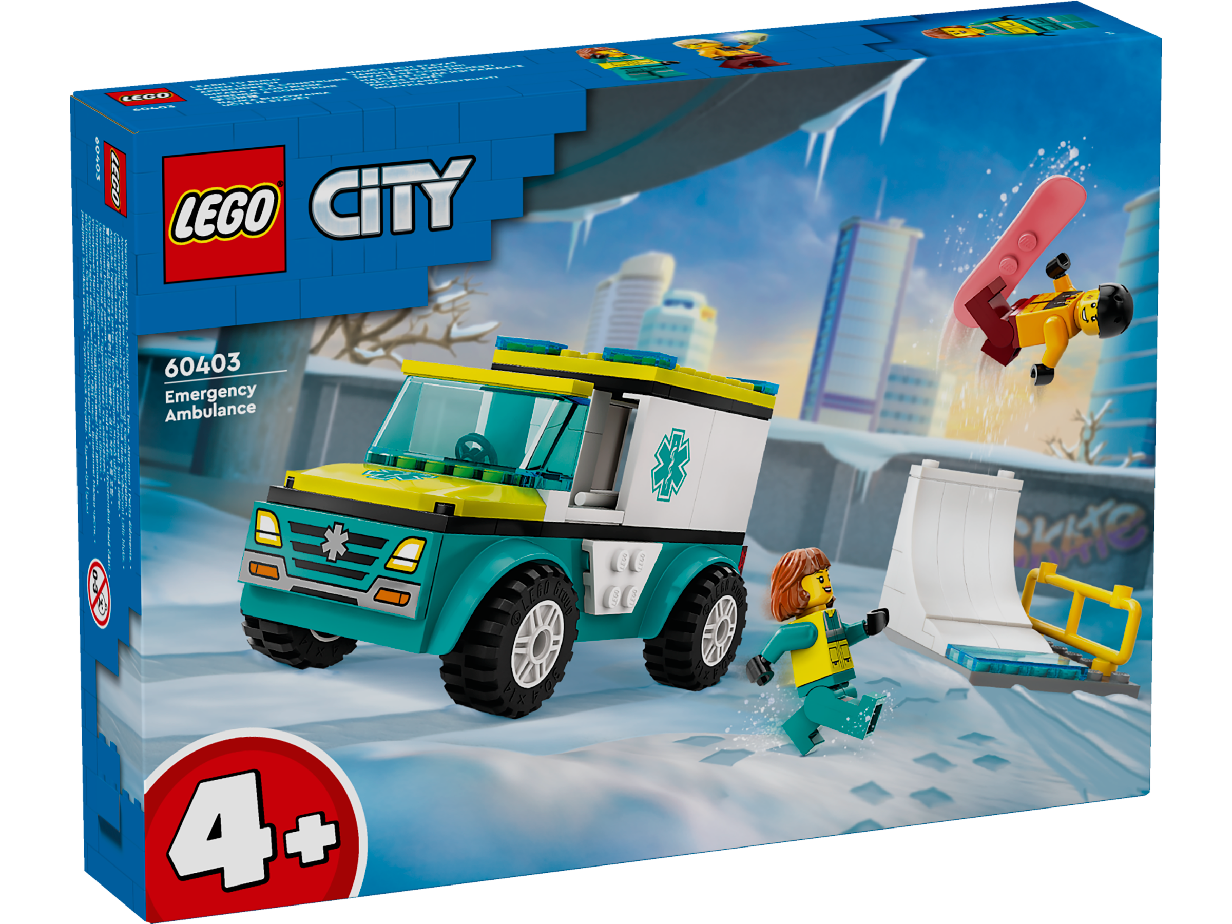 Lego 60403 Emergency Ambulance and Snowboarder