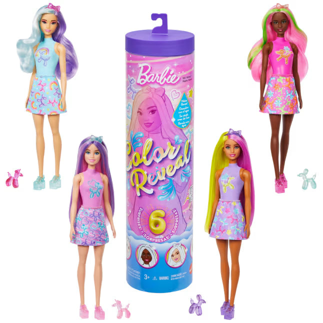 Barbie Colour Reveal Balloon Animal Doll Assorted