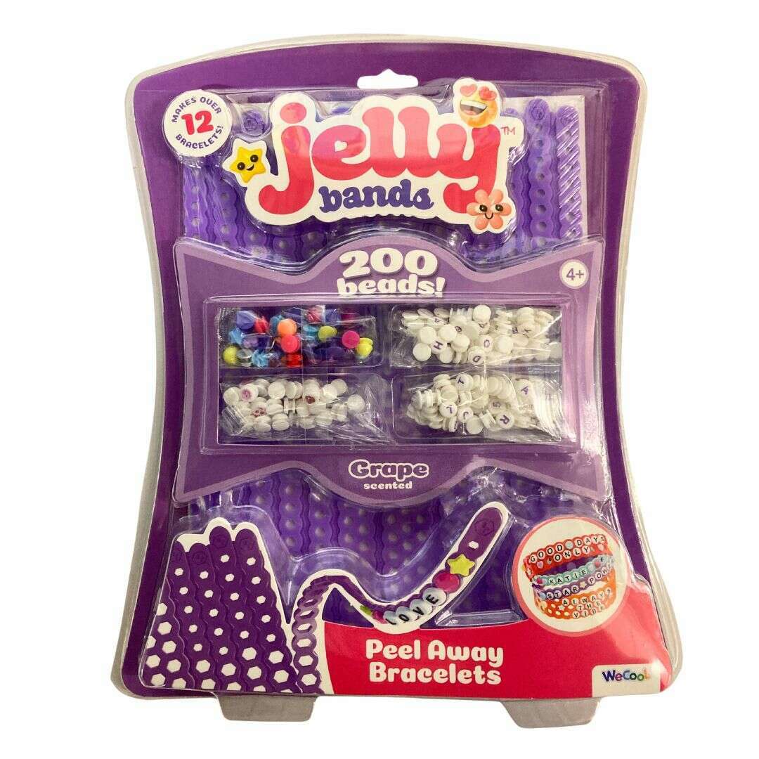Jelly Bands Grape Scented Peel Away Bracelets
