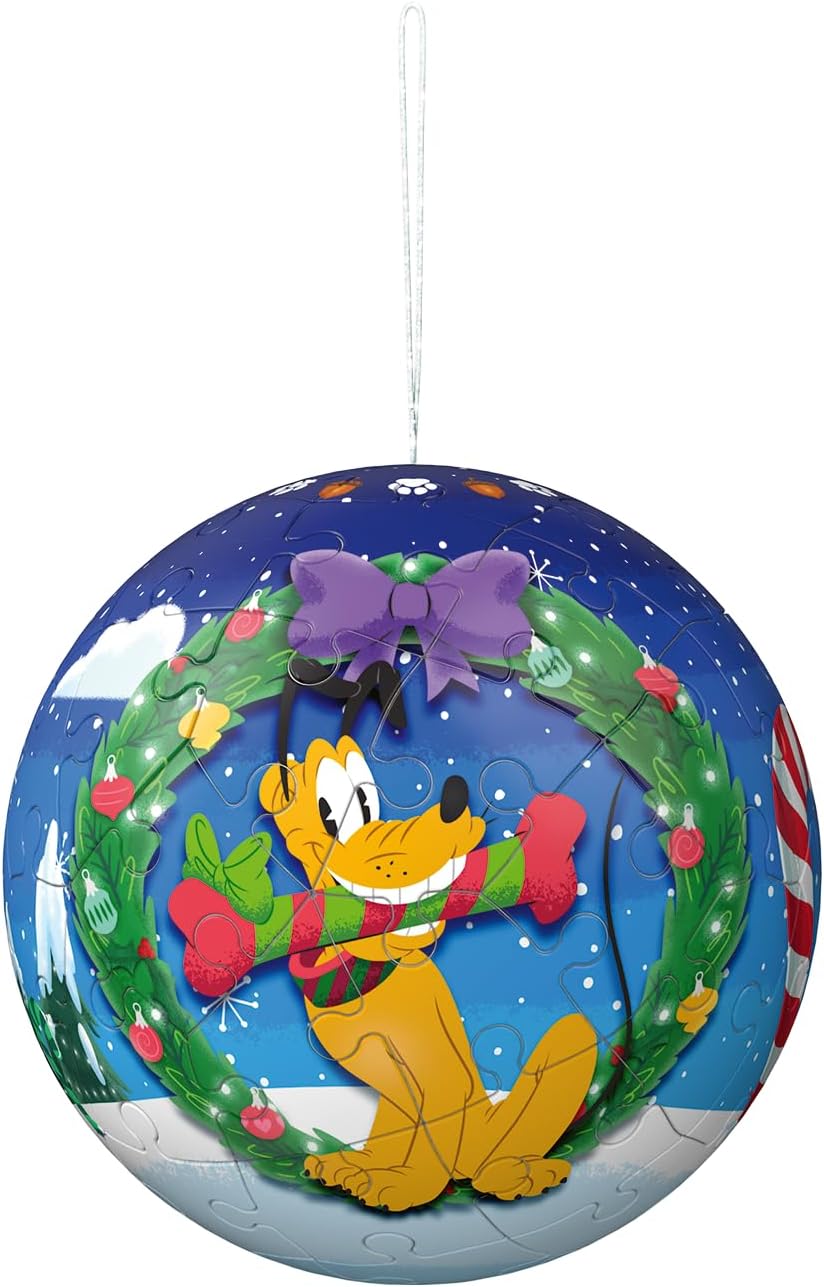 Disney Christmas Baubles 4x 54 piece 3D Jigsaw Puzzle