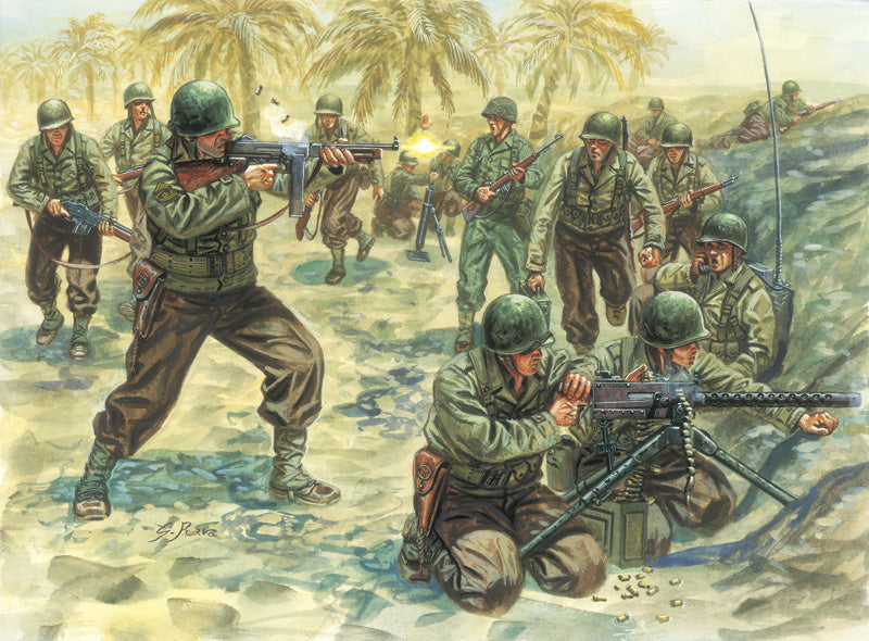 Italeri WWII American Infantry 1:72 Scale Figures