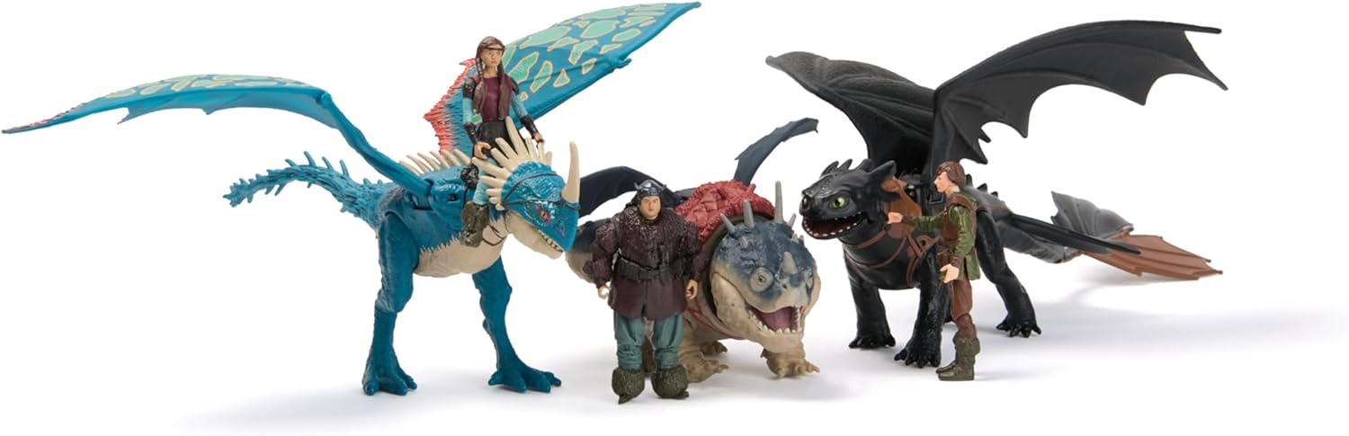 Dreamworks How to Train your Dragon Gronckle & Fishlegs Action Figure Set