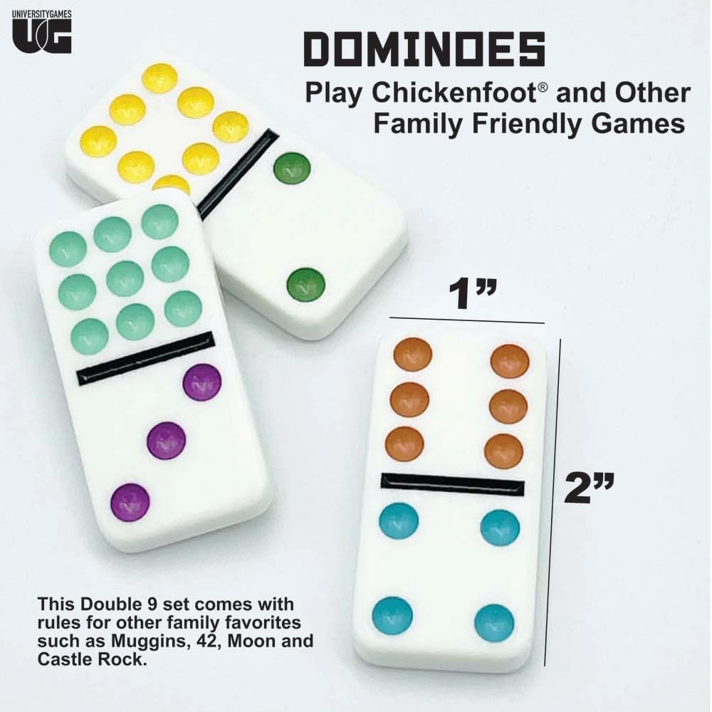 Dominoes - Double 9 in a Tin