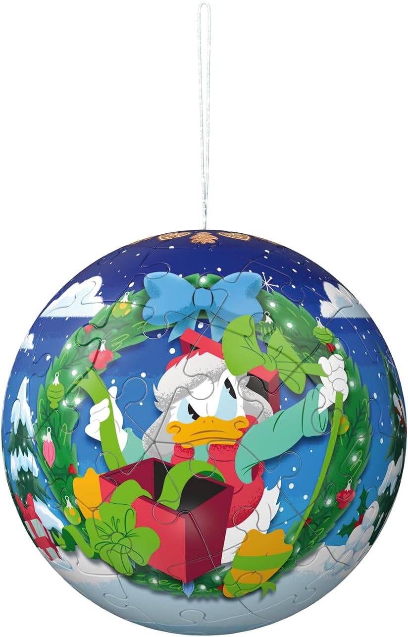 Disney Christmas Baubles 4x 54 piece 3D Jigsaw Puzzle