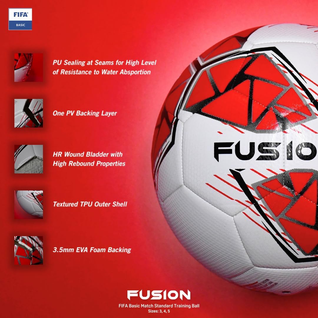 FIFA Precision Fusion Football White \ Red