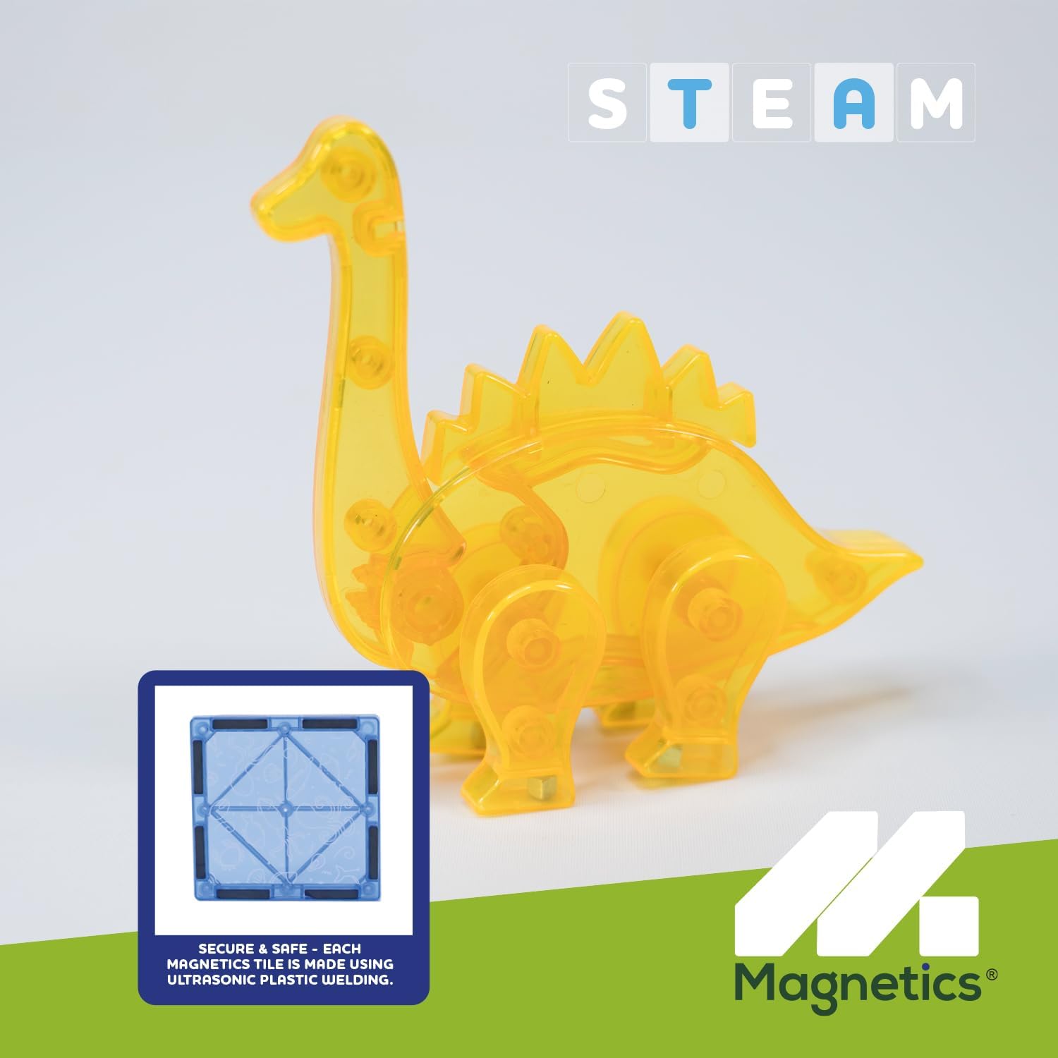 Magnetic Tiles - 30 Piece Dino Play Set