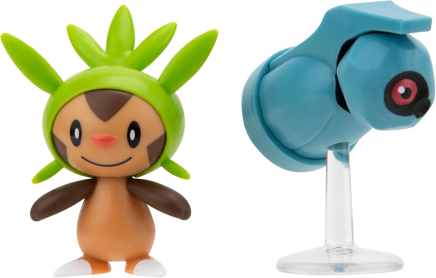 Pokemon Chespin + Bedlum Battle Figure