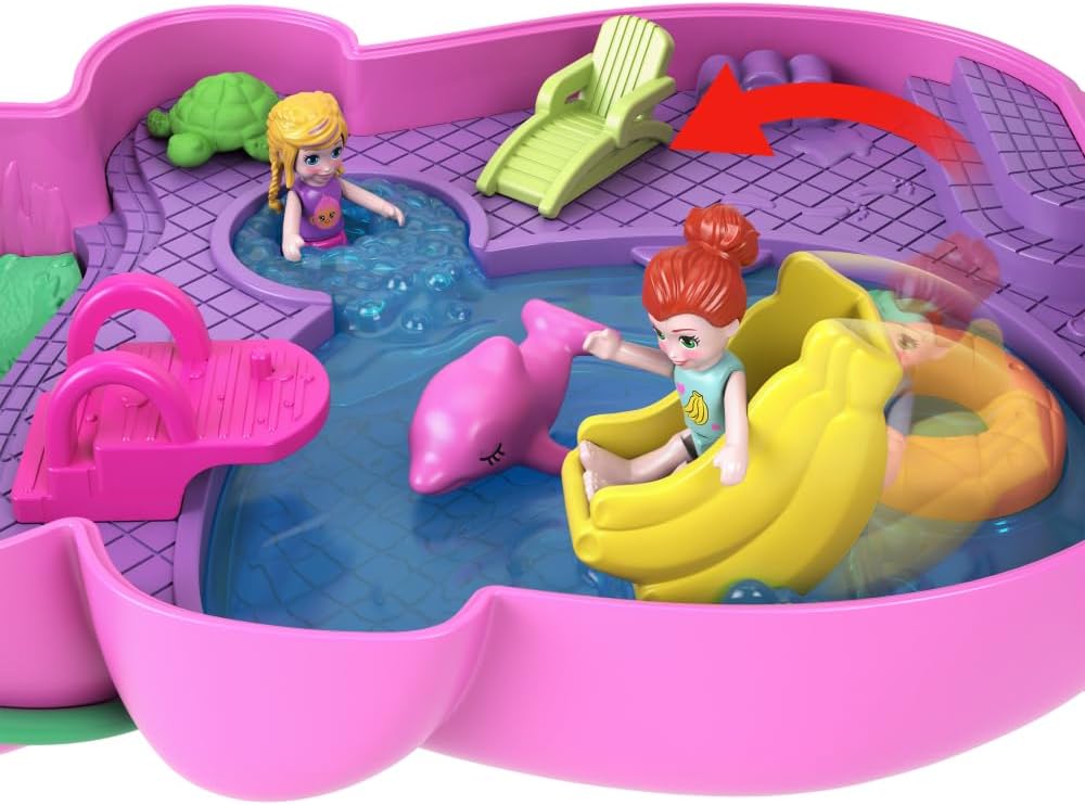 Polly Pocket Compact Momma Monkey and Baby