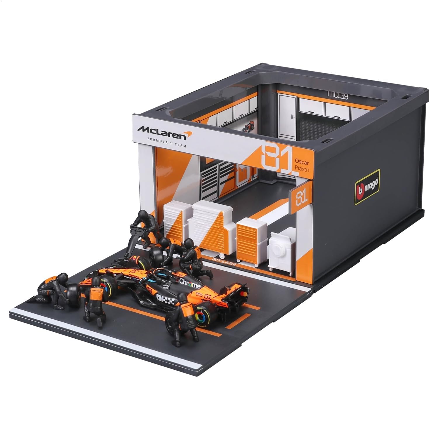 Bburago McLaren MCL39 & Pit Pass Diorama - Piastri