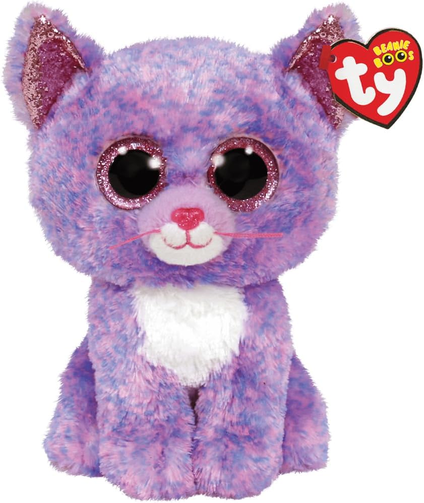 TY Cassidy Lavender Cat Boo Regular