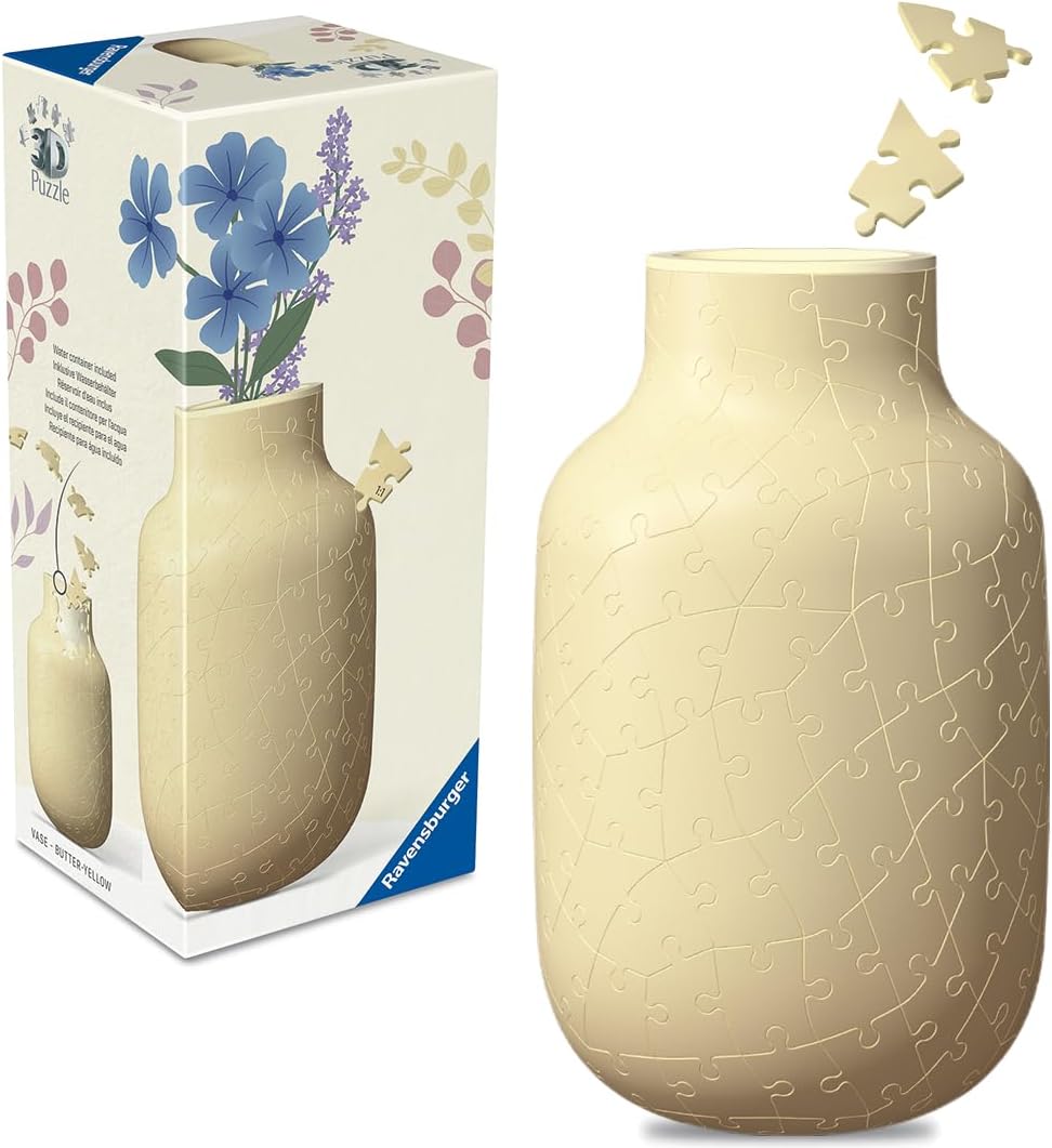 Vase Butter-Yellow 162 Piece 3D Decorative Puzzle