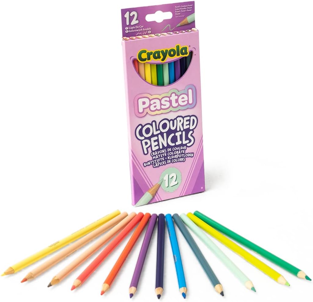 Crayola 12 Pastel Coloured Pencils