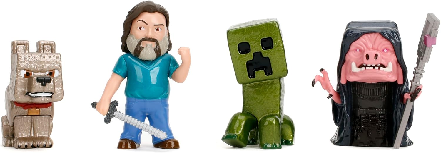 Jada Minecraft Movie 2.5" Metalfigs 4 Pack