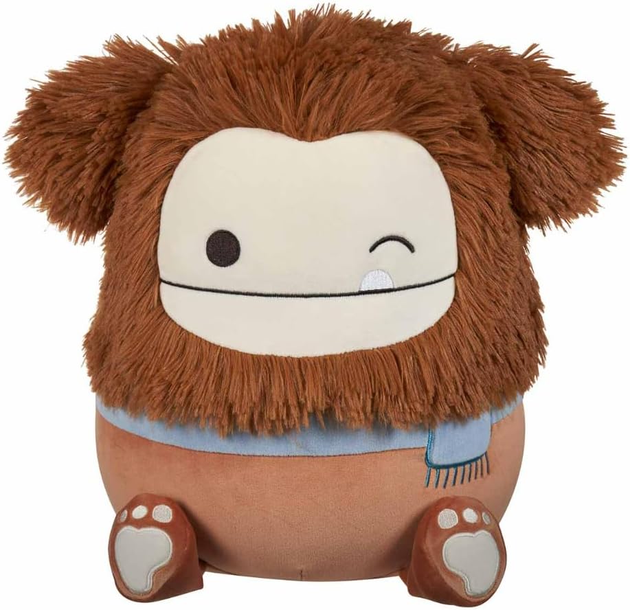 Squishmallows 12" Benny The Brown Bigfoot with Blue Scarf
