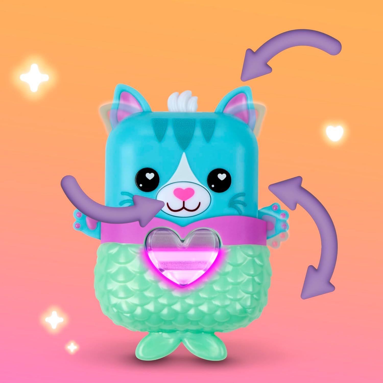Nano-mals Pawtricia the Blue Kitty Electronic Fidget Pet