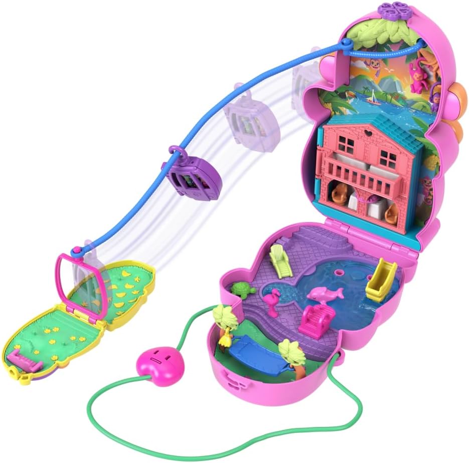 Polly Pocket Compact Momma Monkey and Baby