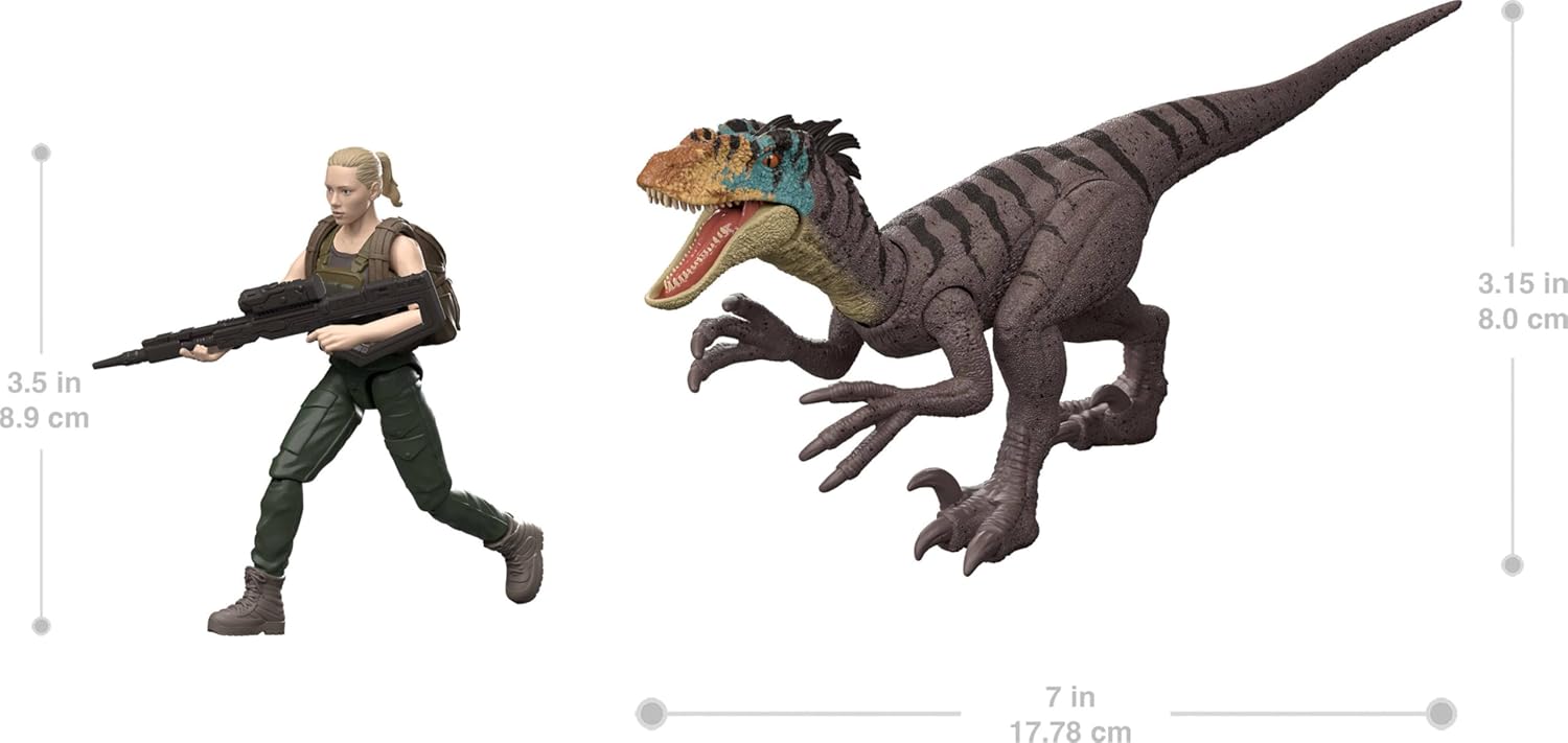 Jurassic World Rebirth - Dr Zora Bennett & Velociraptor