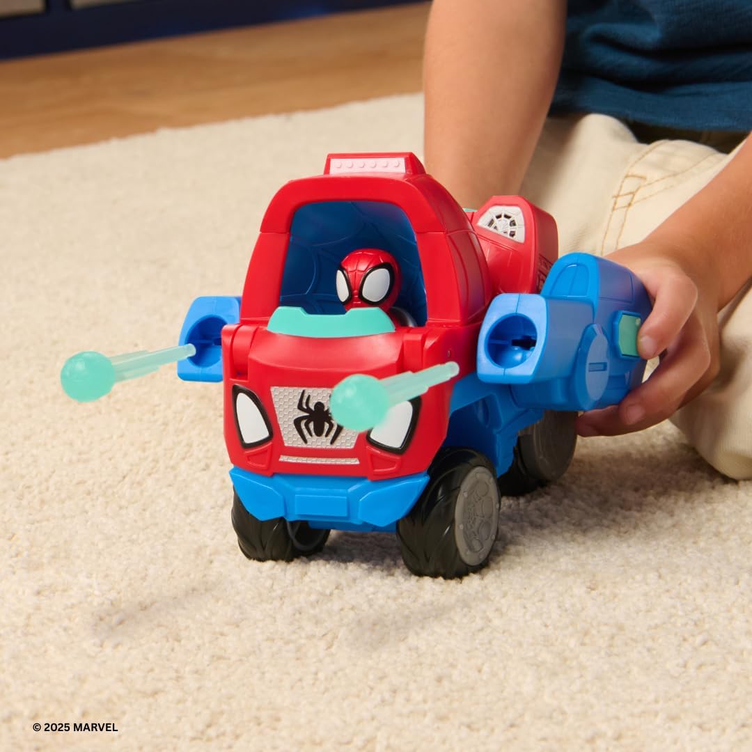 Spidey & Friends Feature Vehicle - Spidey Transforming Web-Wave Cruiser