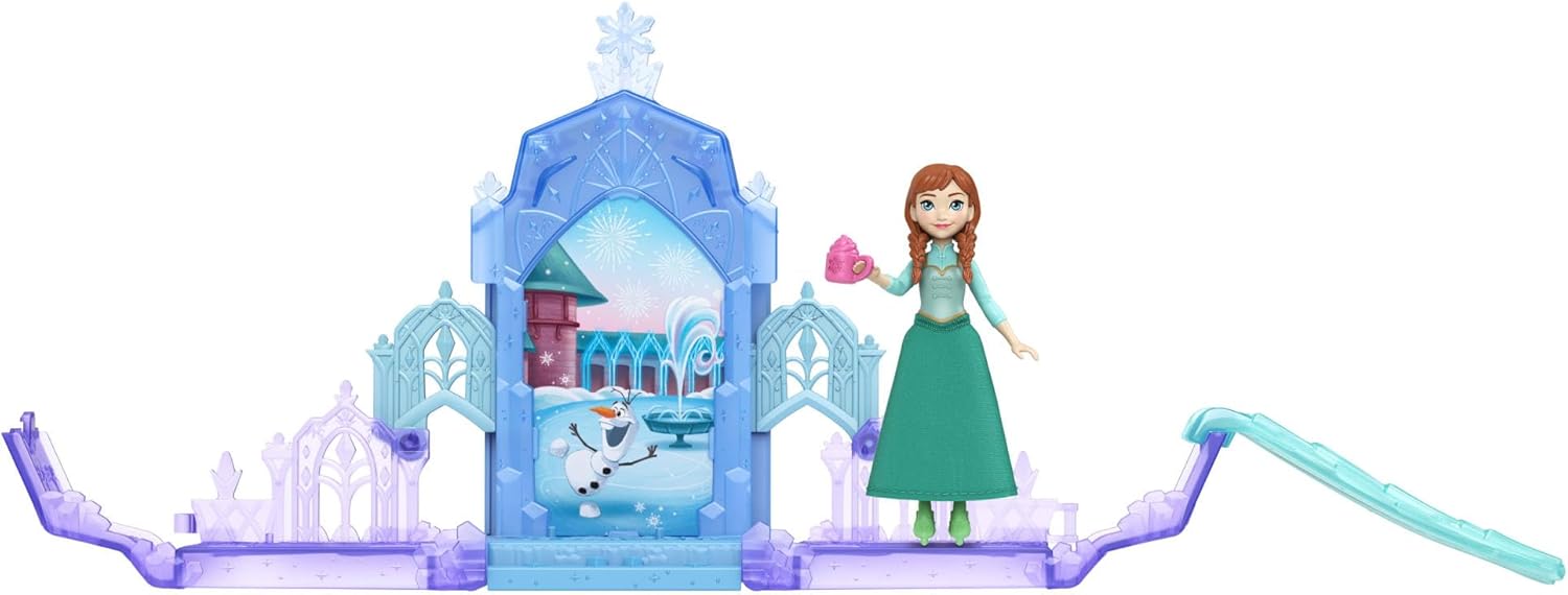 Disney Frozen Storytime Stackers Anna or Elsa Pop Up Castle with 4 Surprises