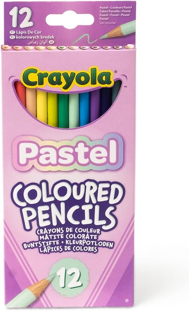 Crayola 12 Pastel Coloured Pencils