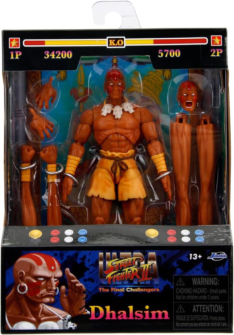 Jada Street Fighter II Dhalsim 6" Action Figure
