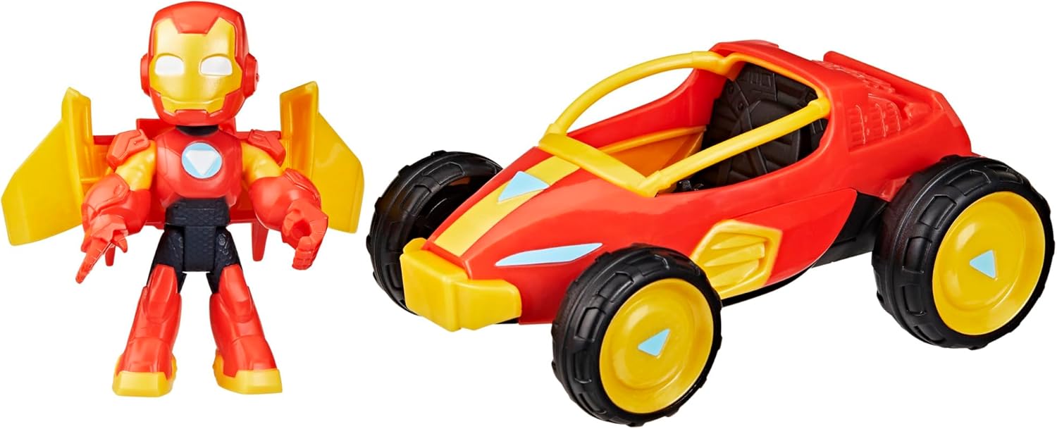 Iron Man and His Awesome Friends Figure & Vehicle Iron Racer Pack