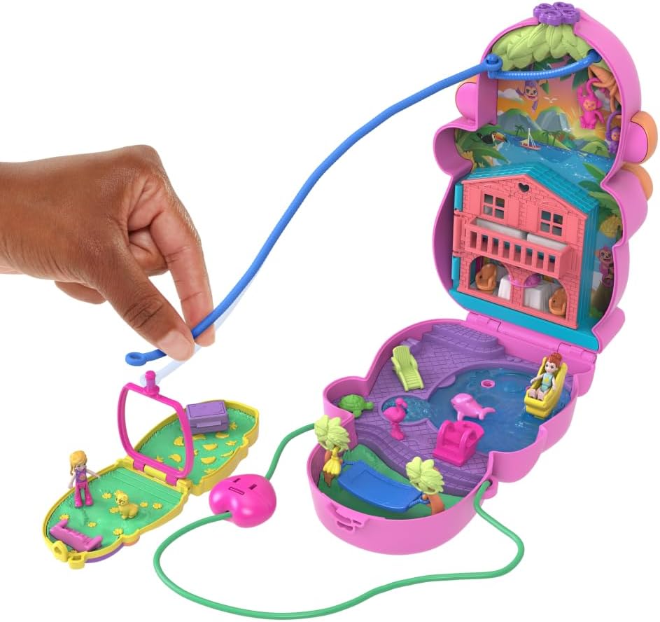 Polly Pocket Compact Momma Monkey and Baby