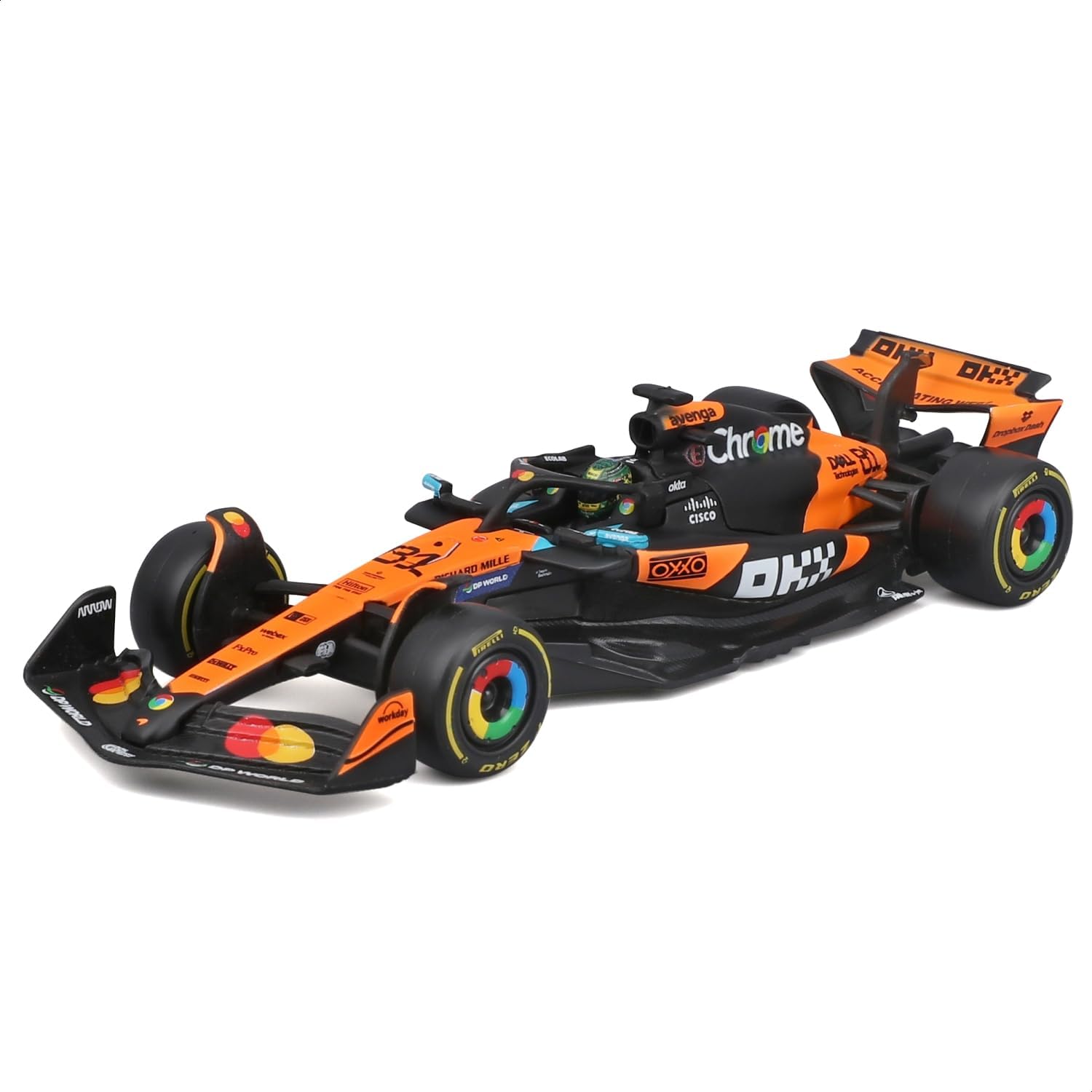 Bburago 1:43 F1 McClaren MCL39 2025 Piastri with Helmet