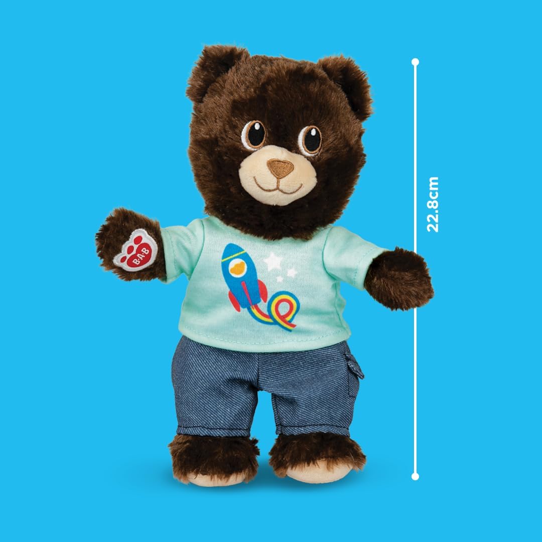 Casdon Build-a-Bear Workshop Furtastic Dark Brown Bear & Outfit