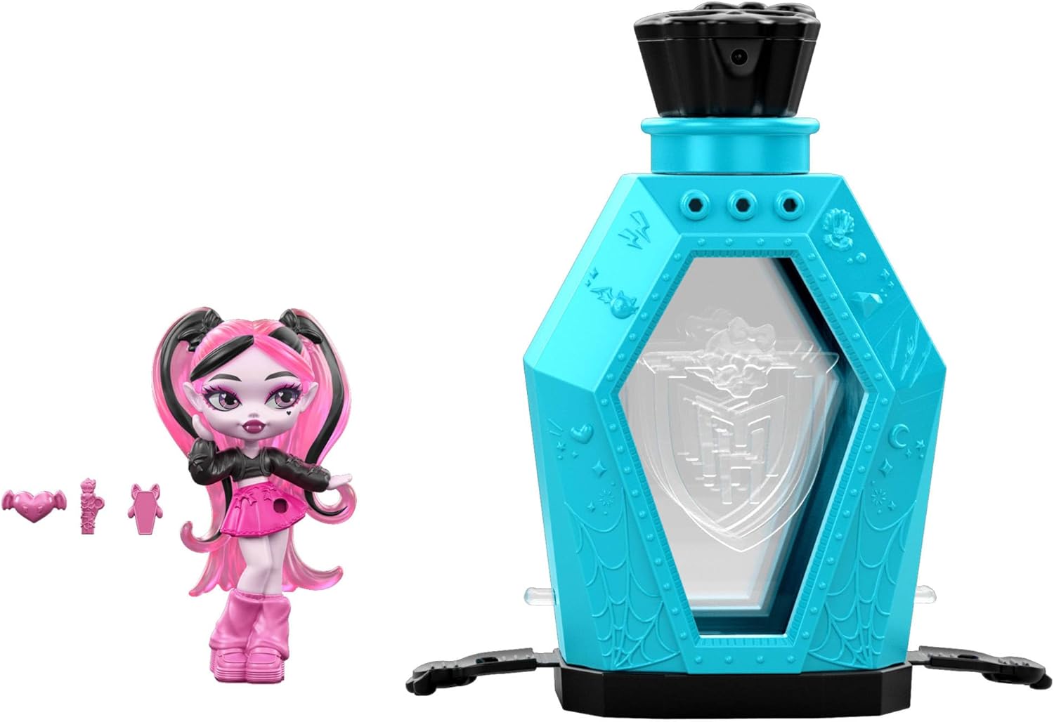 Monster High Little Frights Coffin with Water Reveal Mini Figures