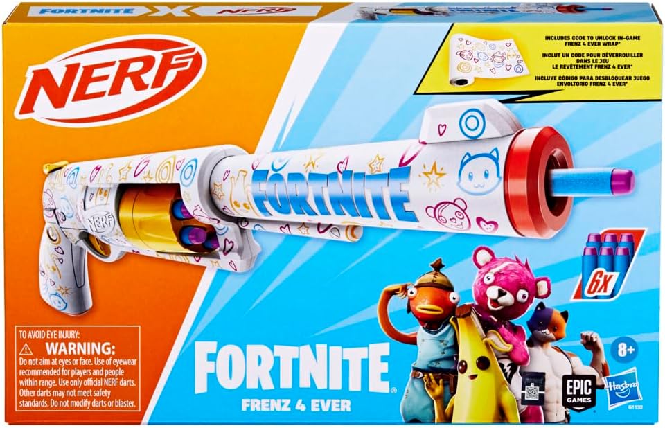 Nerf Fortnite Frenz 4 Ever Blaster Dart Blaster