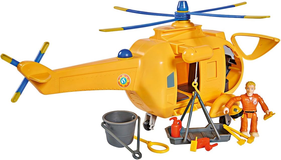 Fireman Sam Helicopter Wallaby II with Pilot Tom