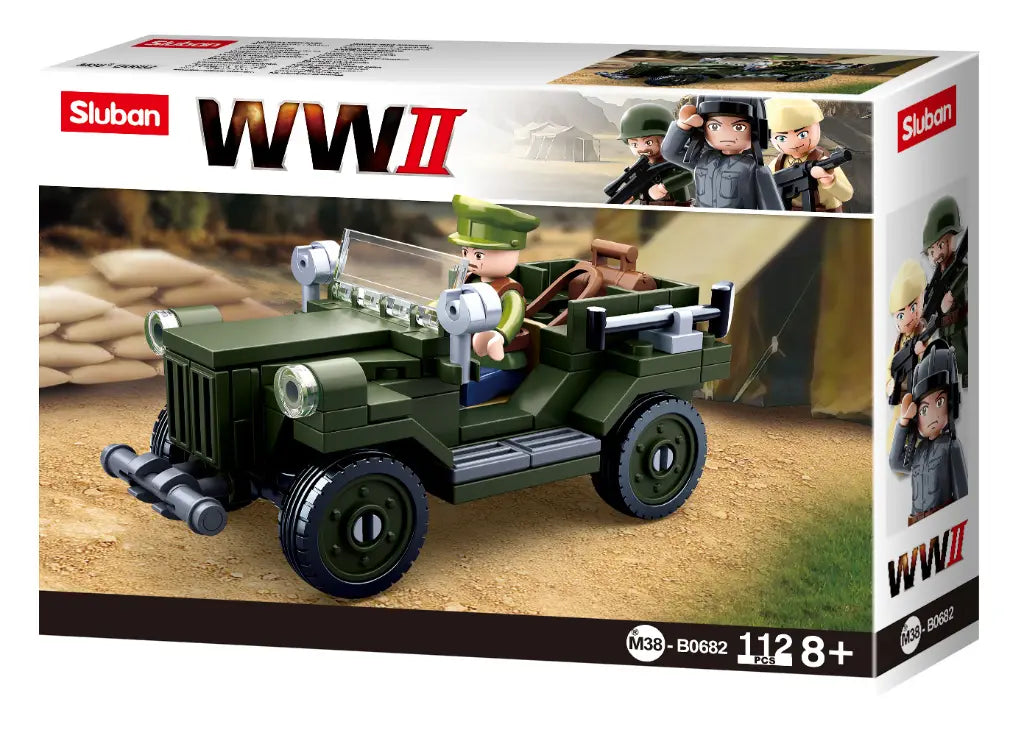 Sluban German Army WW2 GAZ-67 Light Truck