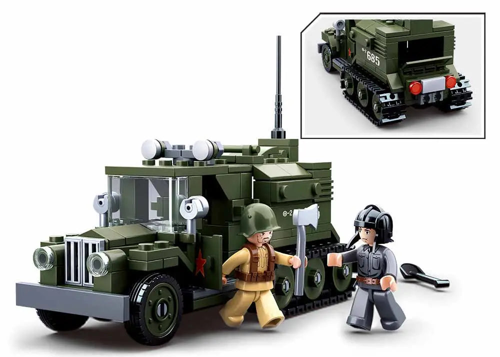 Sluban WWII Gaz Half Track 2 in 1