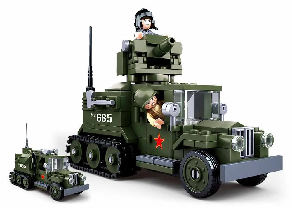 Sluban WWII Gaz Half Track 2 in 1